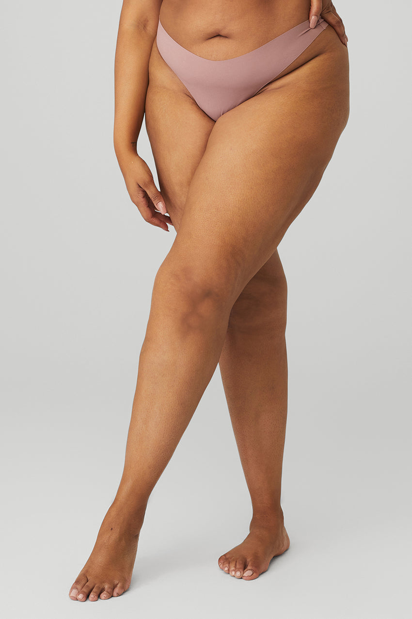 Airbrush Invisible Thong - Black