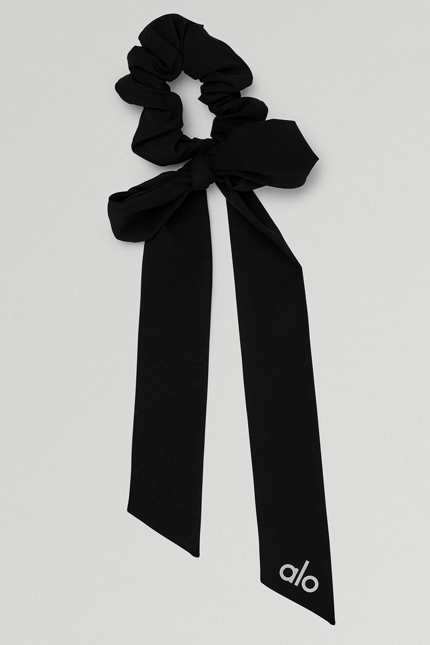 Love Knots Tie Scrunchie - White