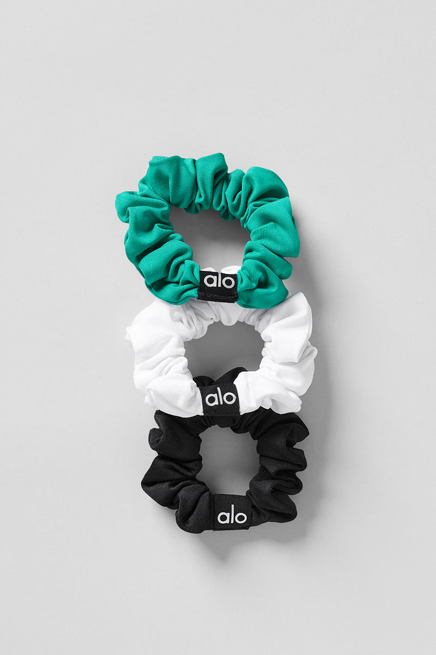 Fresh Mini Scrunchie 3-Pack - White/Seashell Blue/Spearmint