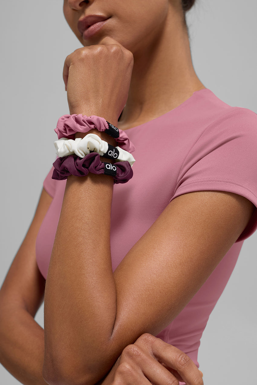 Fresh Mini Scrunchie 3-Pack - White/Seashell Blue/Spearmint