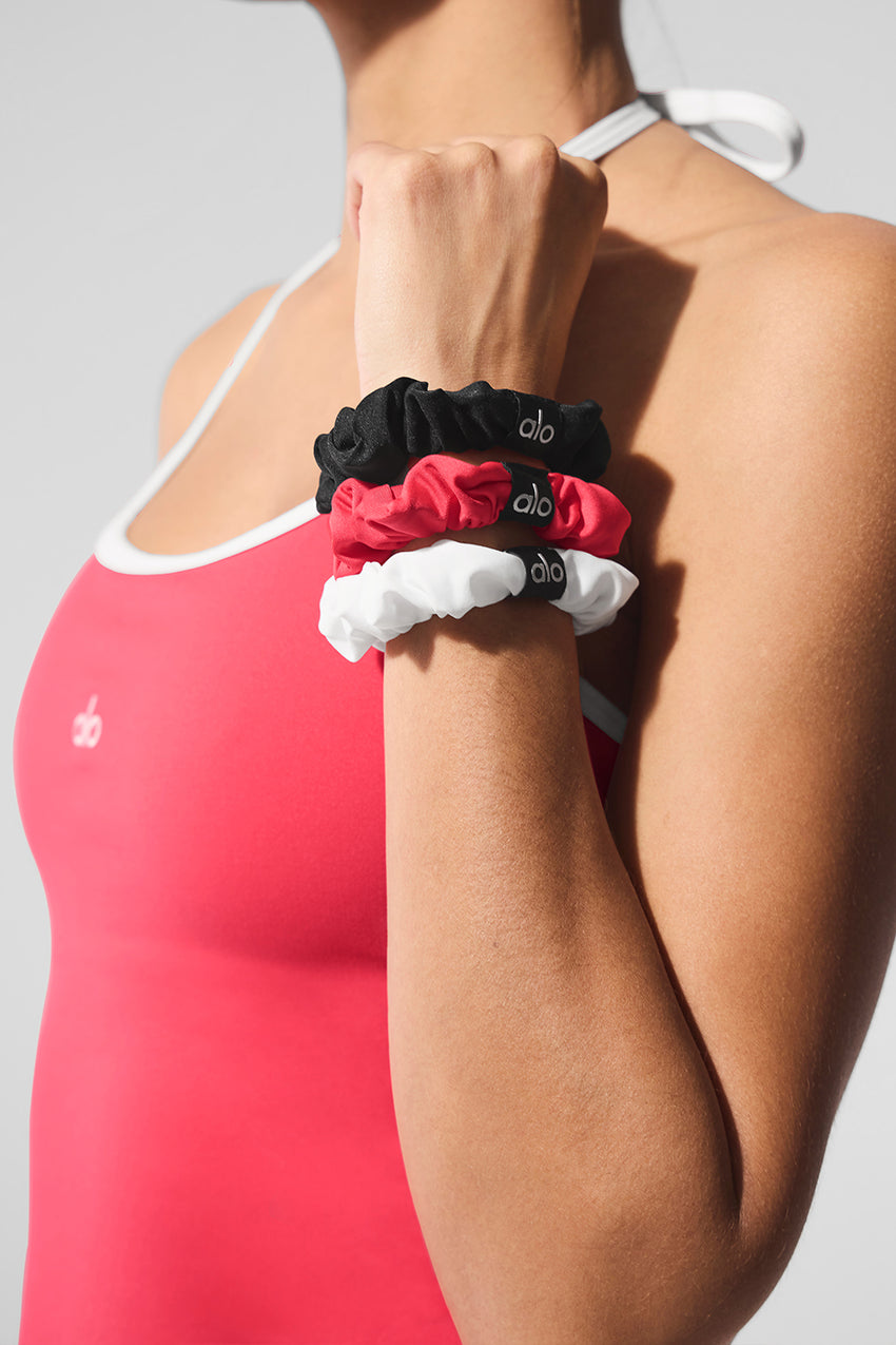 Fresh Mini Scrunchie 3-Pack - White/Seashell Blue/Spearmint