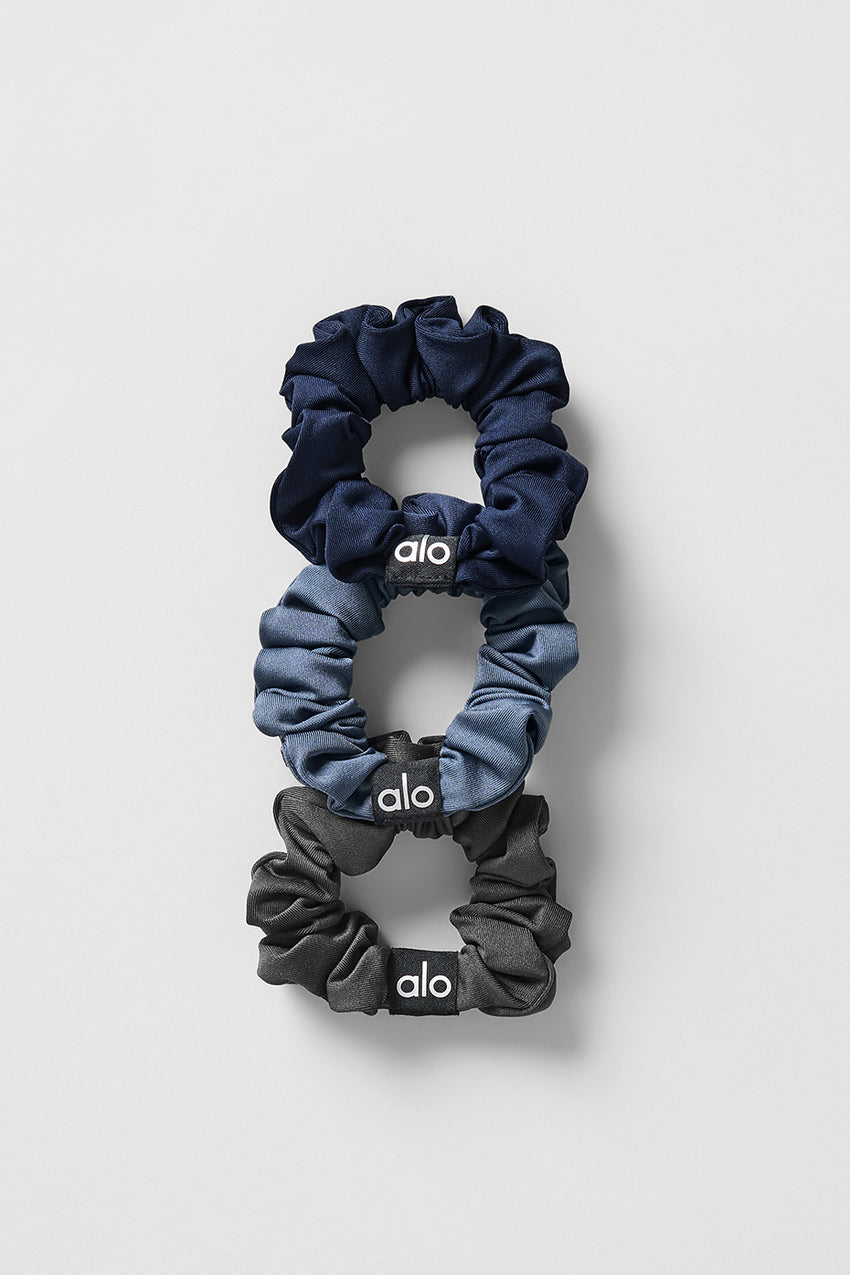 Fresh Mini Scrunchie 3-Pack - White/Seashell Blue/Spearmint