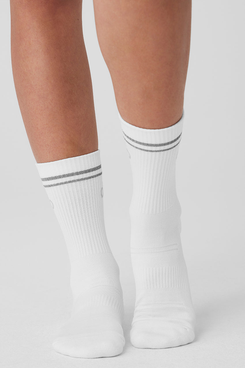 Unisex Half-Crew Performance Sock - Black