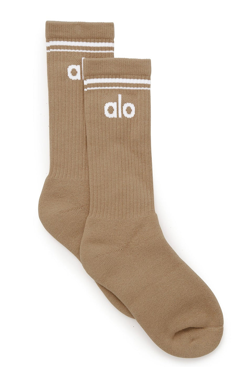 Unisex Throwback Sock - White/Black