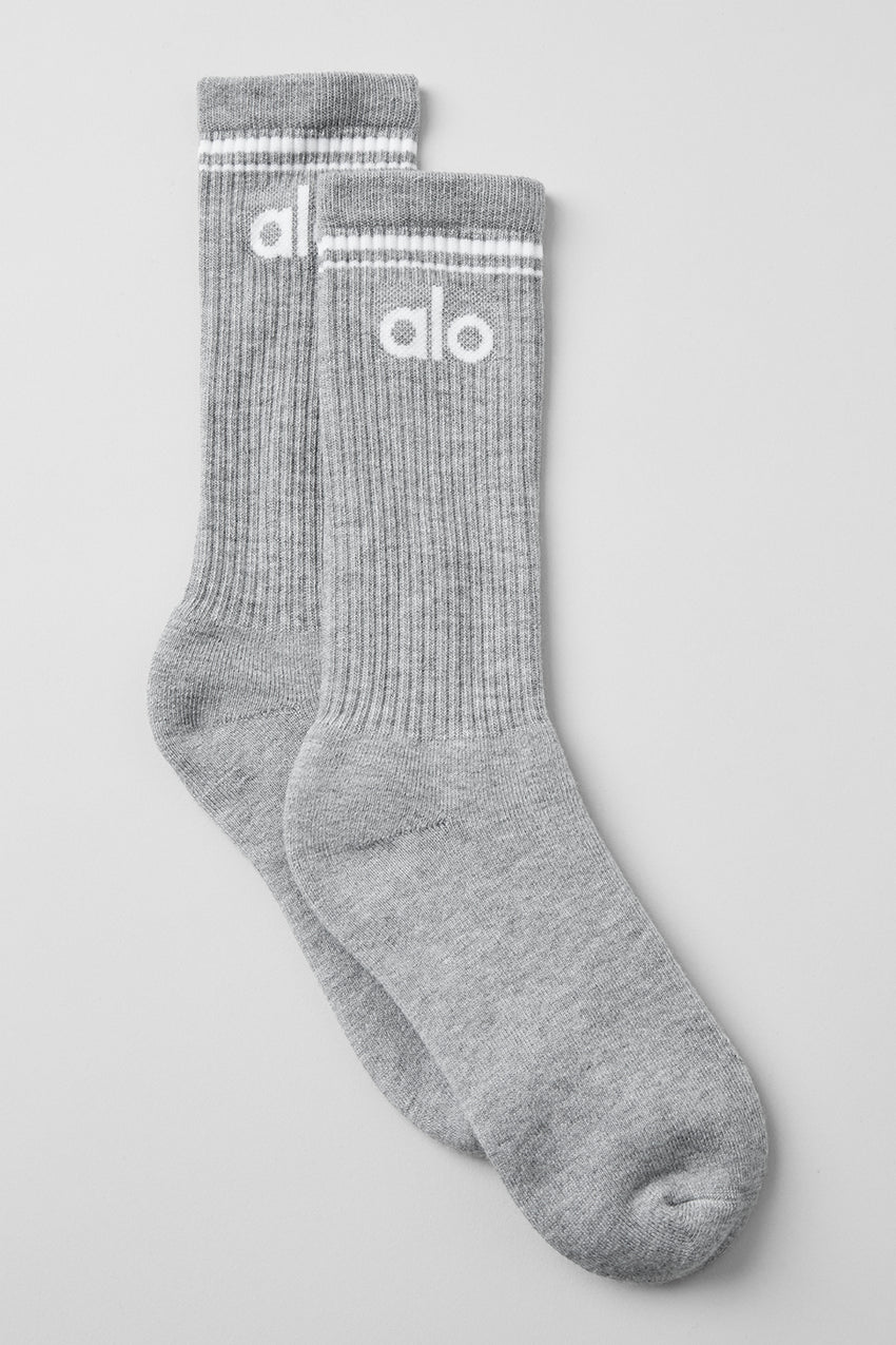 Unisex Throwback Sock - White/Black