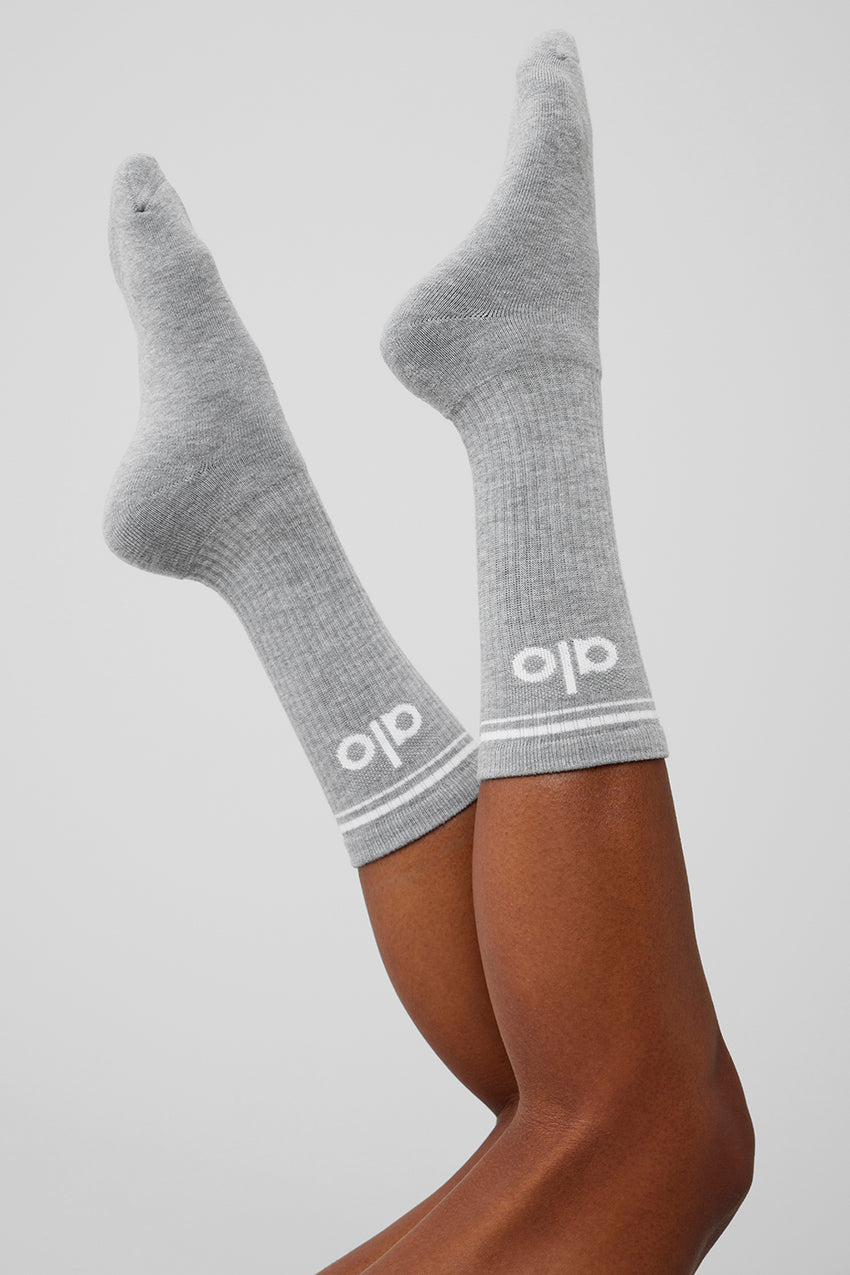Unisex Throwback Sock - White/Black