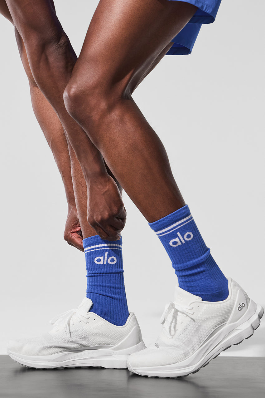 Unisex Throwback Sock - White/Black