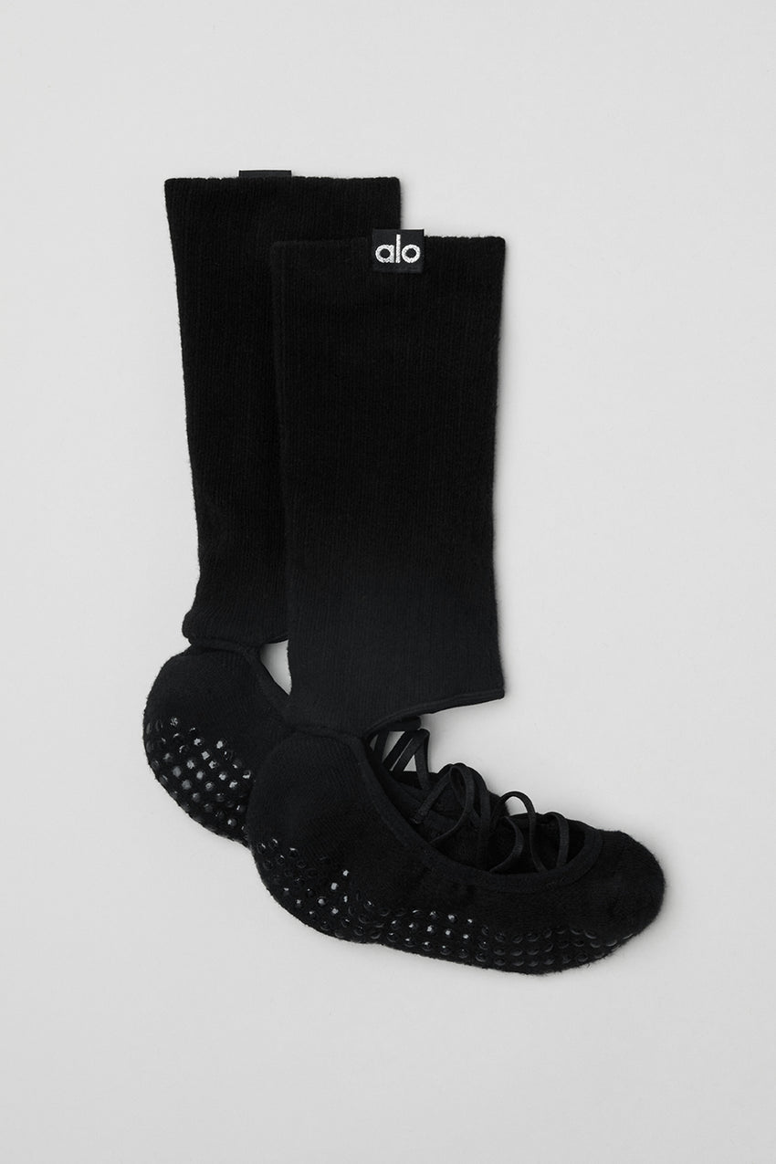 Women's Strappy Siren Grip Sock - White