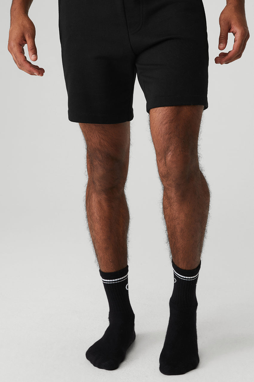 Unisex Half-Crew Throwback Sock - White/Black