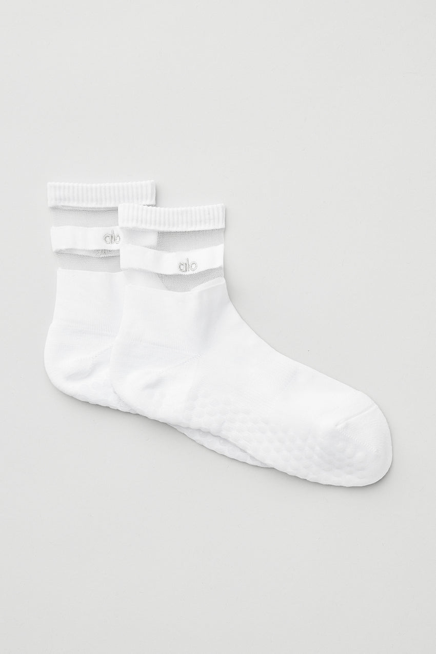 Women's Pulse Grip Sock - White