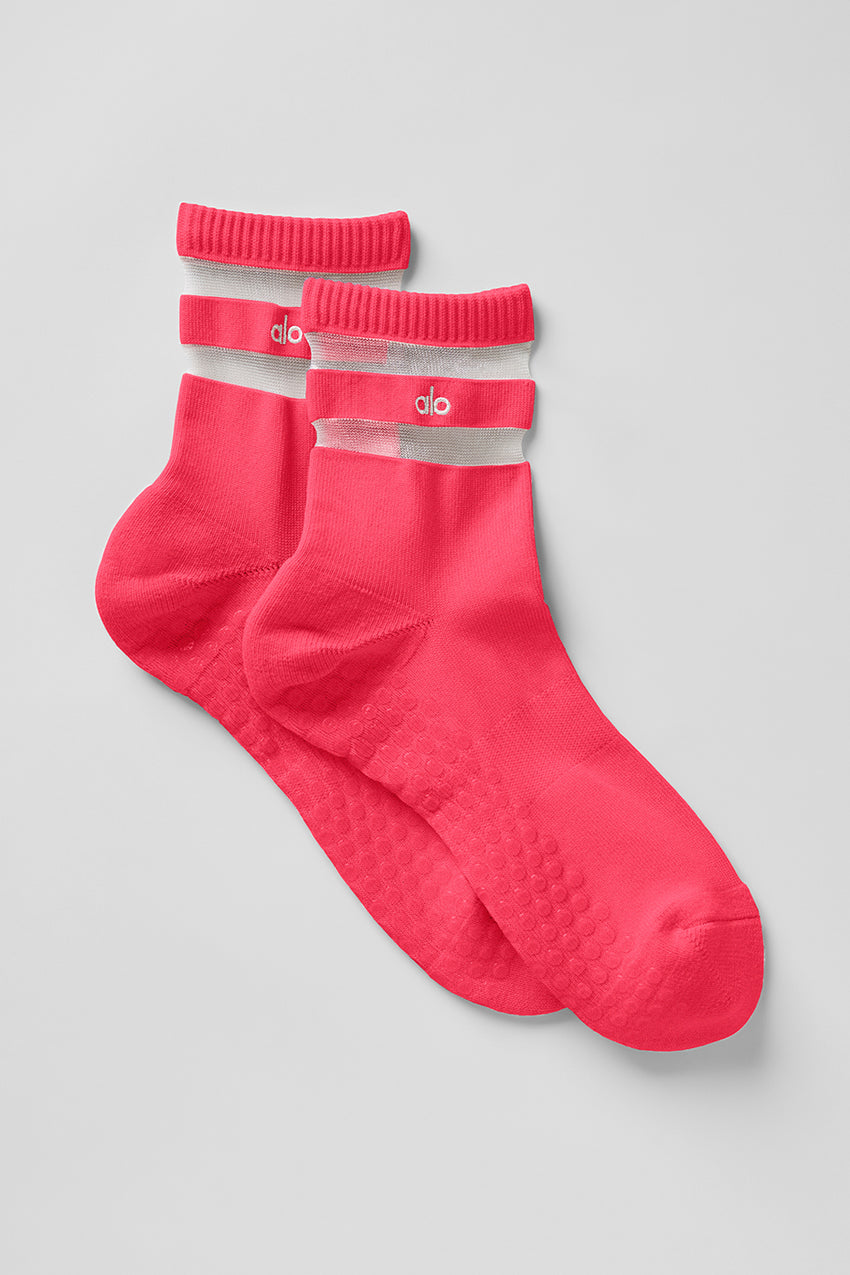 Women's Pulse Grip Sock - White