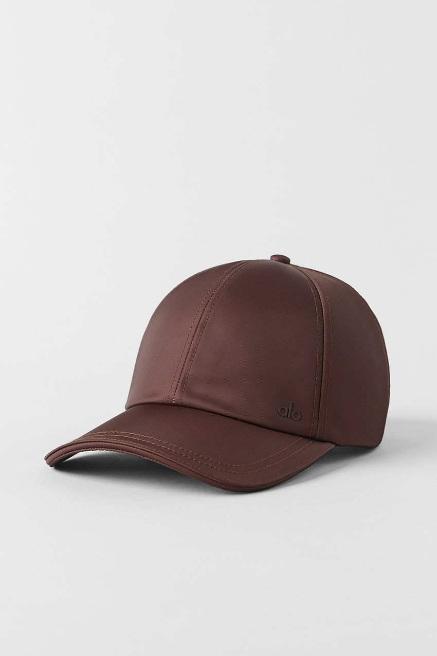 Satin Off-Duty Cap - Black