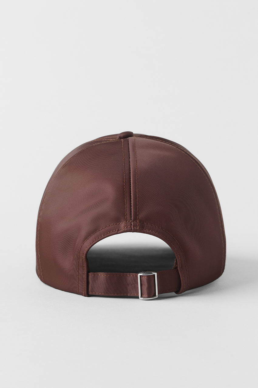 Satin Off-Duty Cap - Black