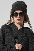 Marl Beanie - Black Marl