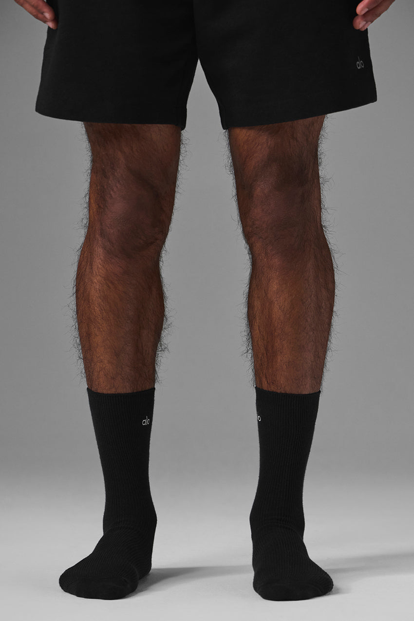 Unisex Half-Crew Understated Sock - White