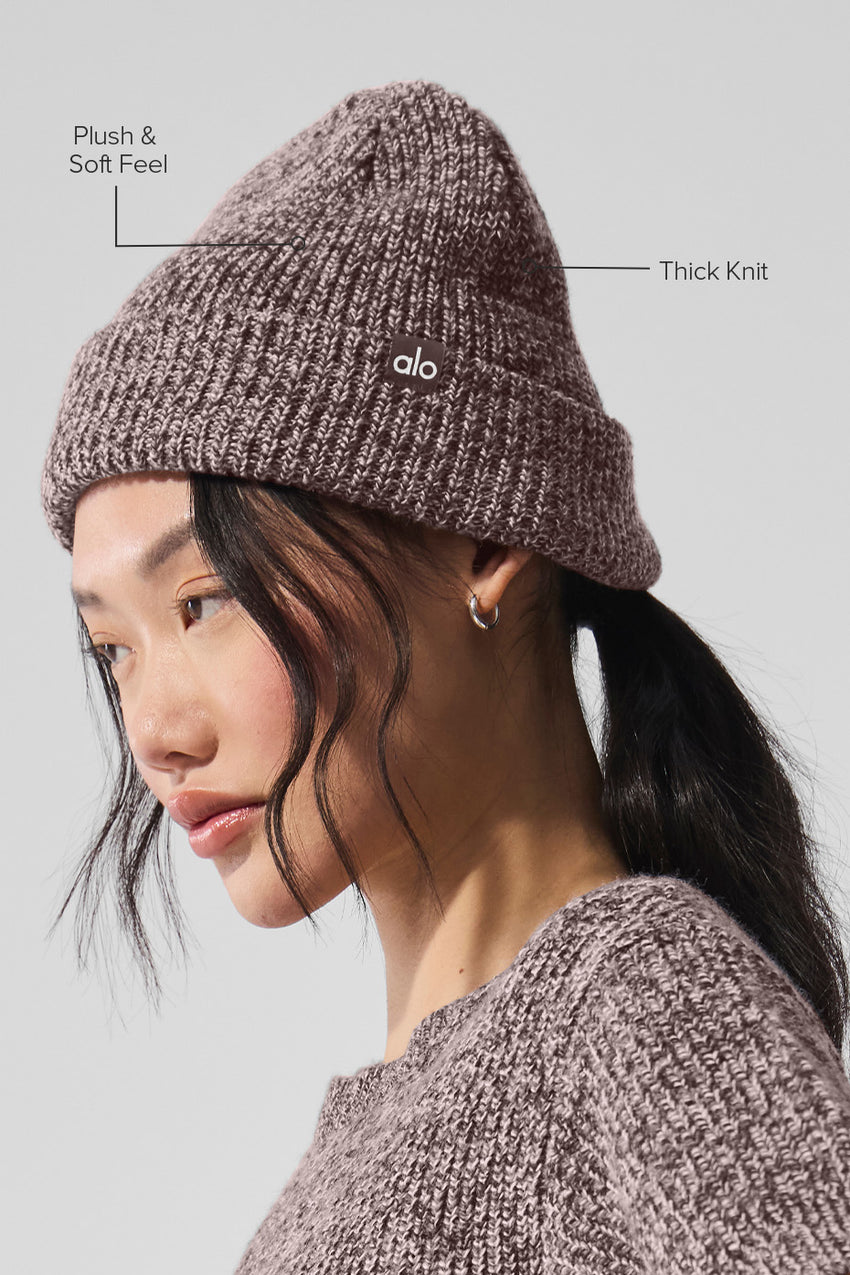 Marl Beanie - Black Marl