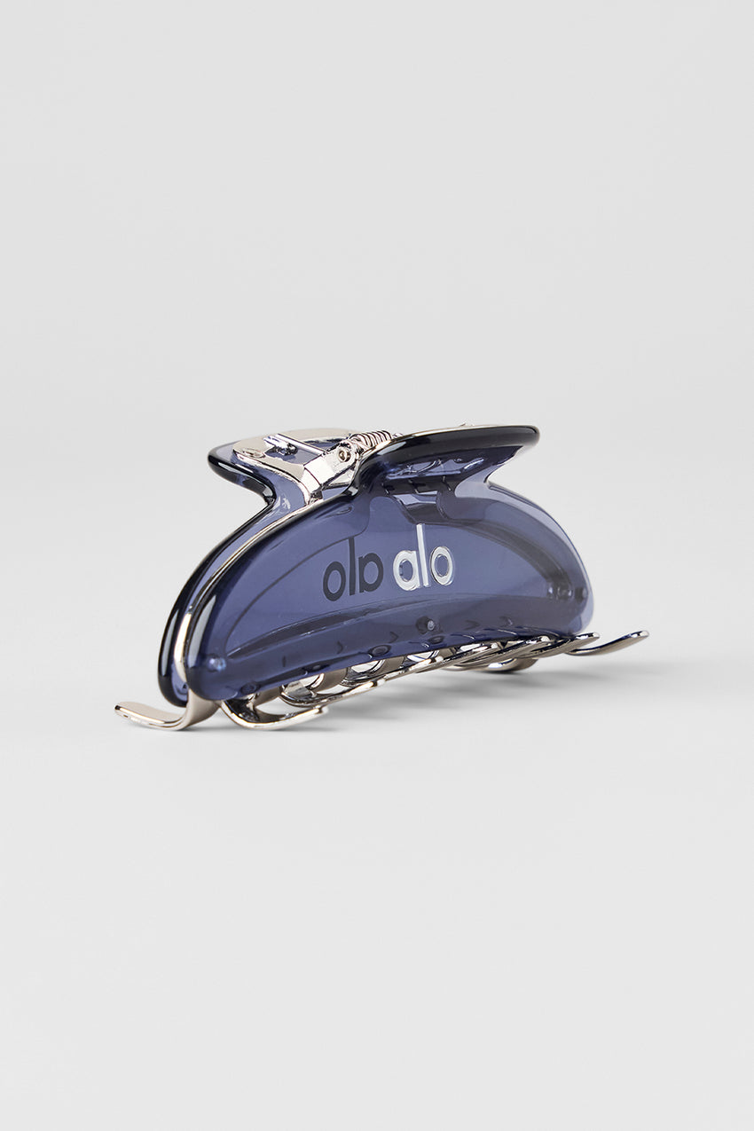 Acrylic Illusion Claw Clip - Bluestone/Chrome