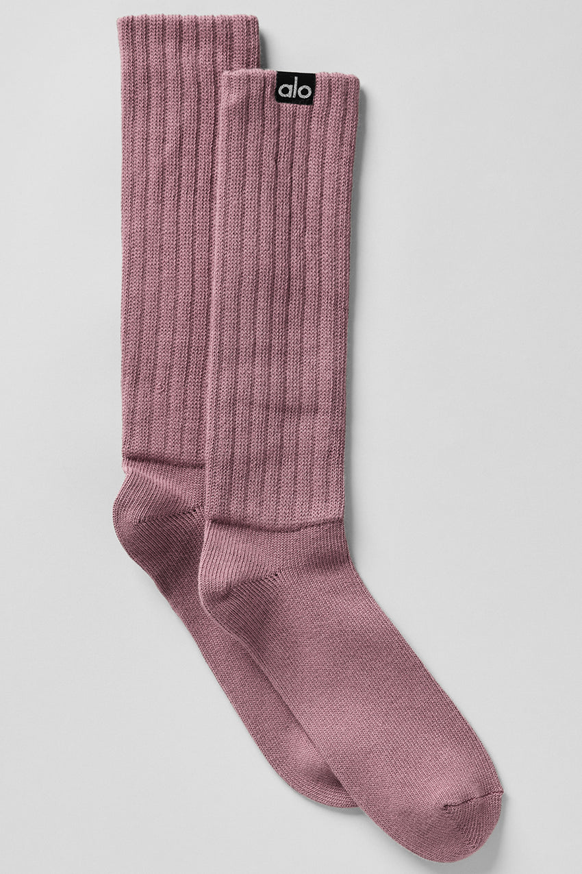 Unisex Scrunch Sock - White