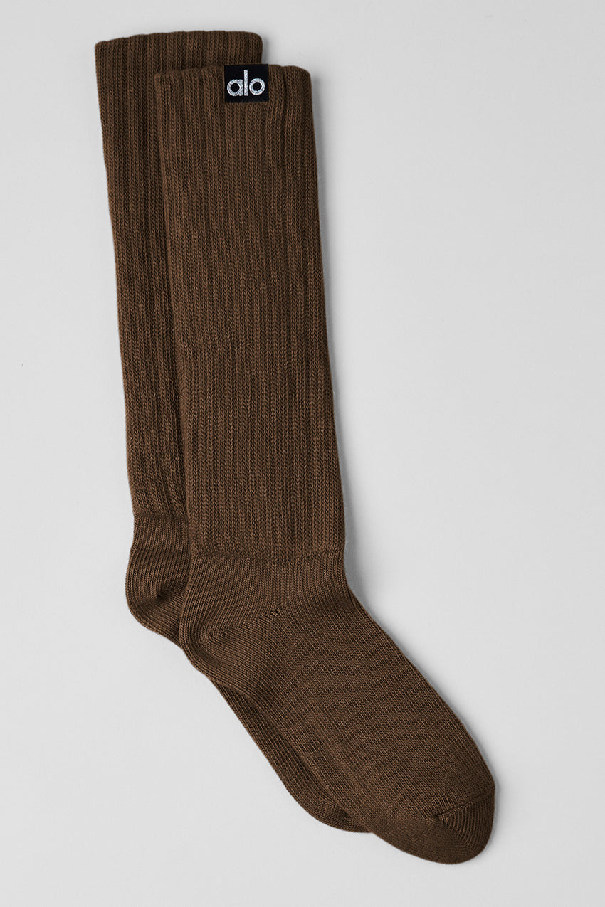 Unisex Scrunch Sock - White