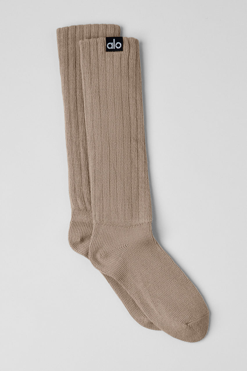Unisex Scrunch Sock - White