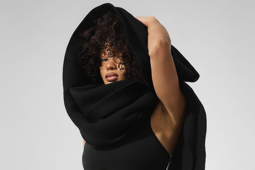Merino Wool Oversized Scarf - Ivory