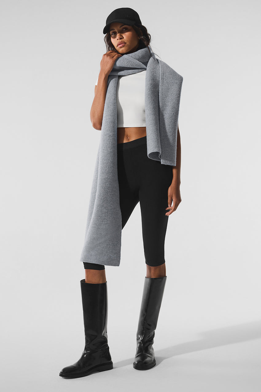 Merino Wool Oversized Scarf - Ivory
