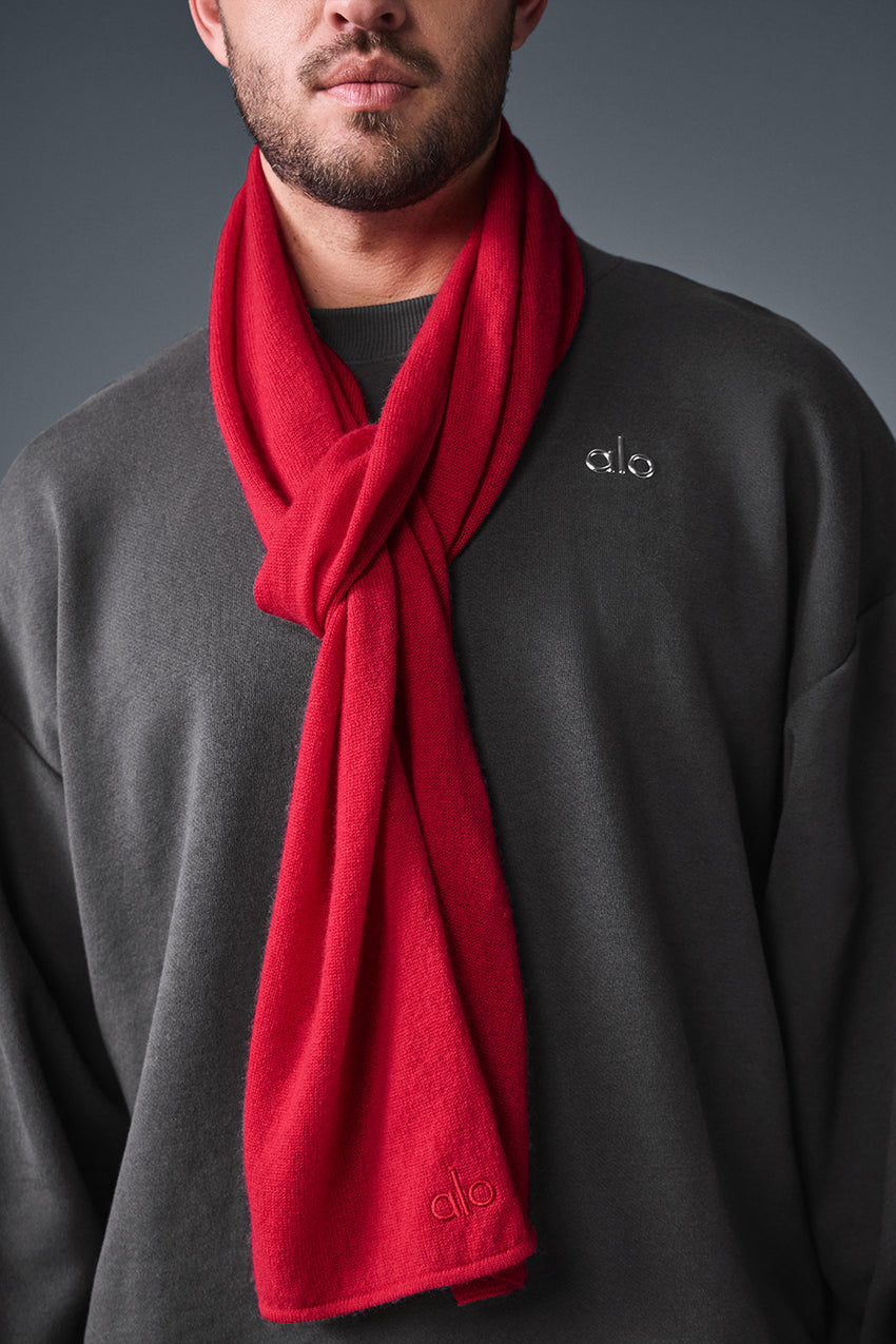 Cashmere Light Frosted Scarf - Black/Ivory