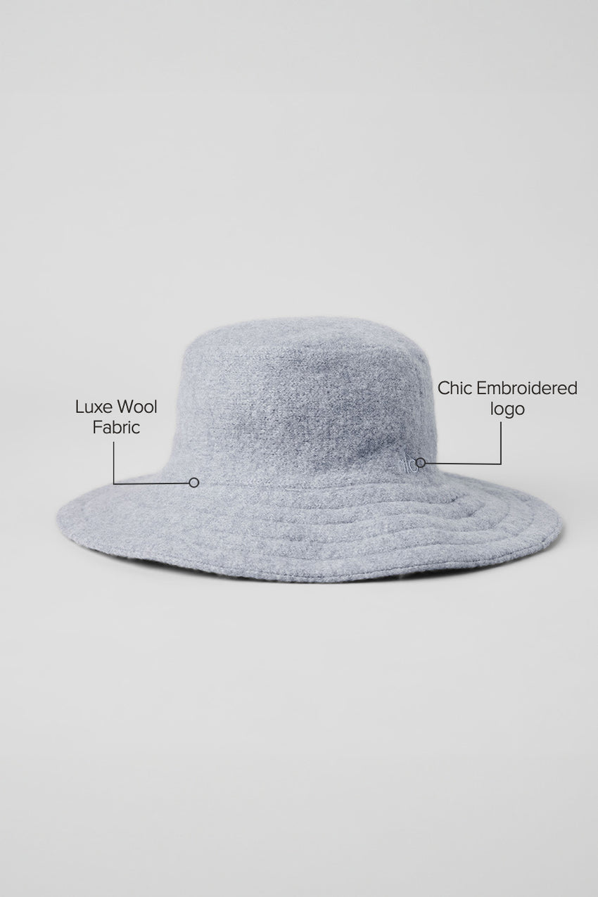 Merino Wool Bucket Hat - Ivory