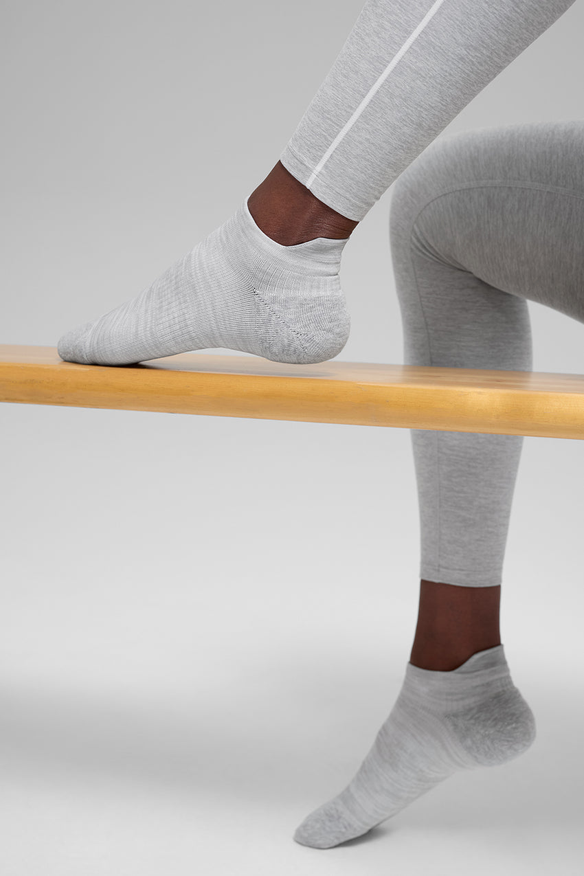 Unisex Performance Tab Sock - Black/Titanium