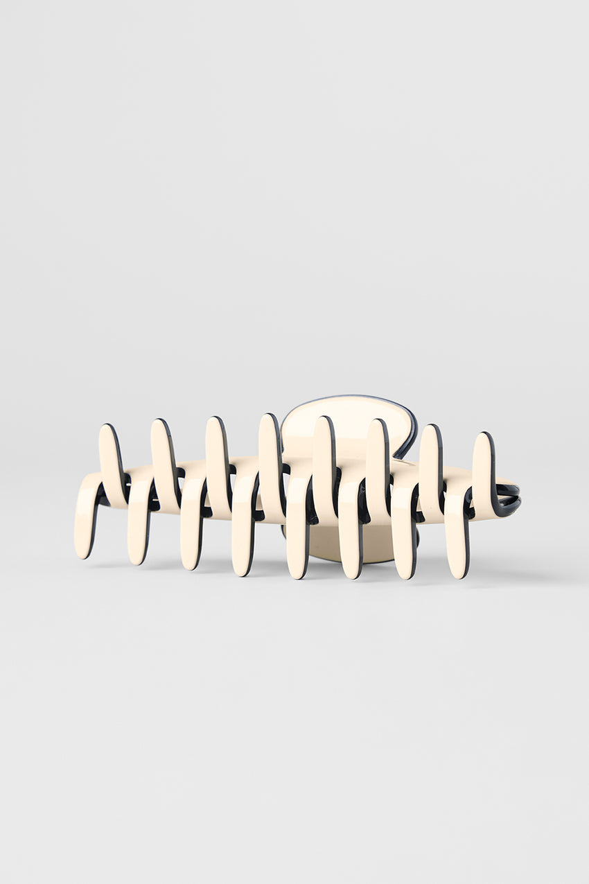 Outline Claw Clip - Black/White