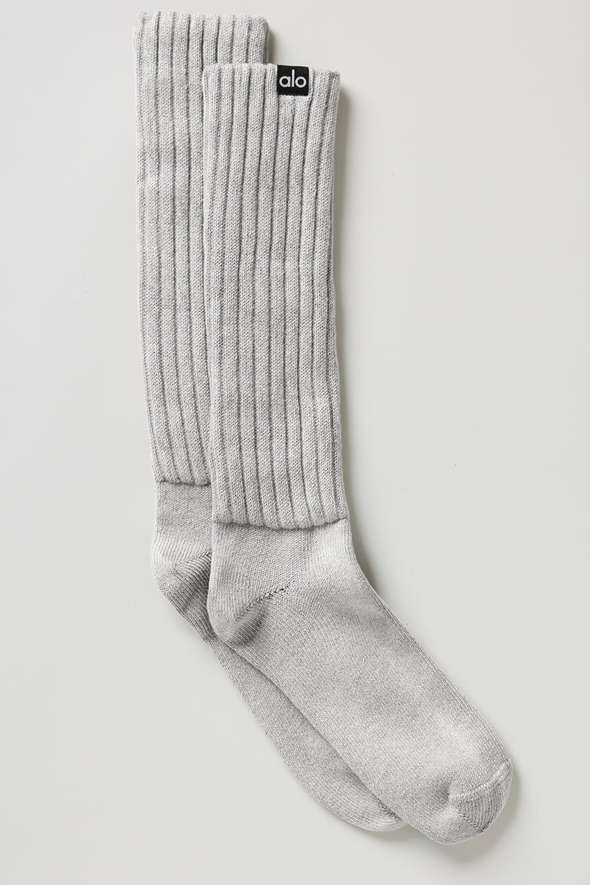 Unisex Scrunch Sock - White