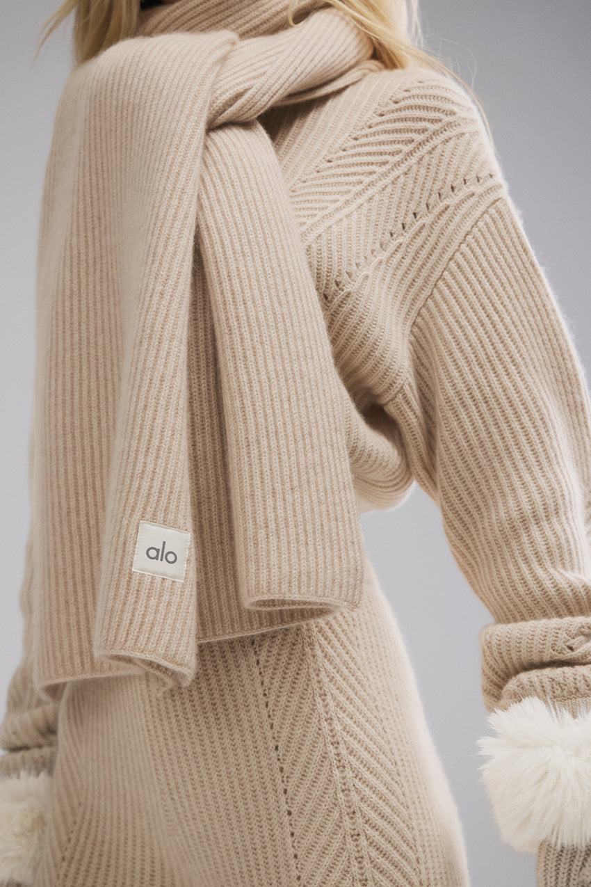 Courchevel Cashmere Scarf - Black