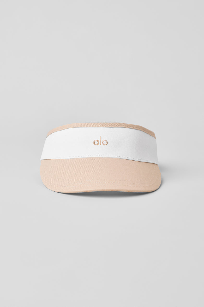Colorblock Visor - Black/White
