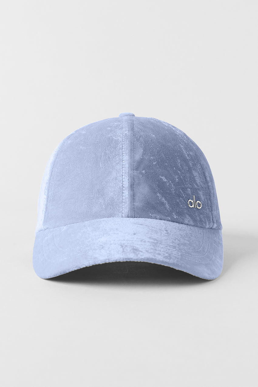 Velvet Off-Duty Cap - Black