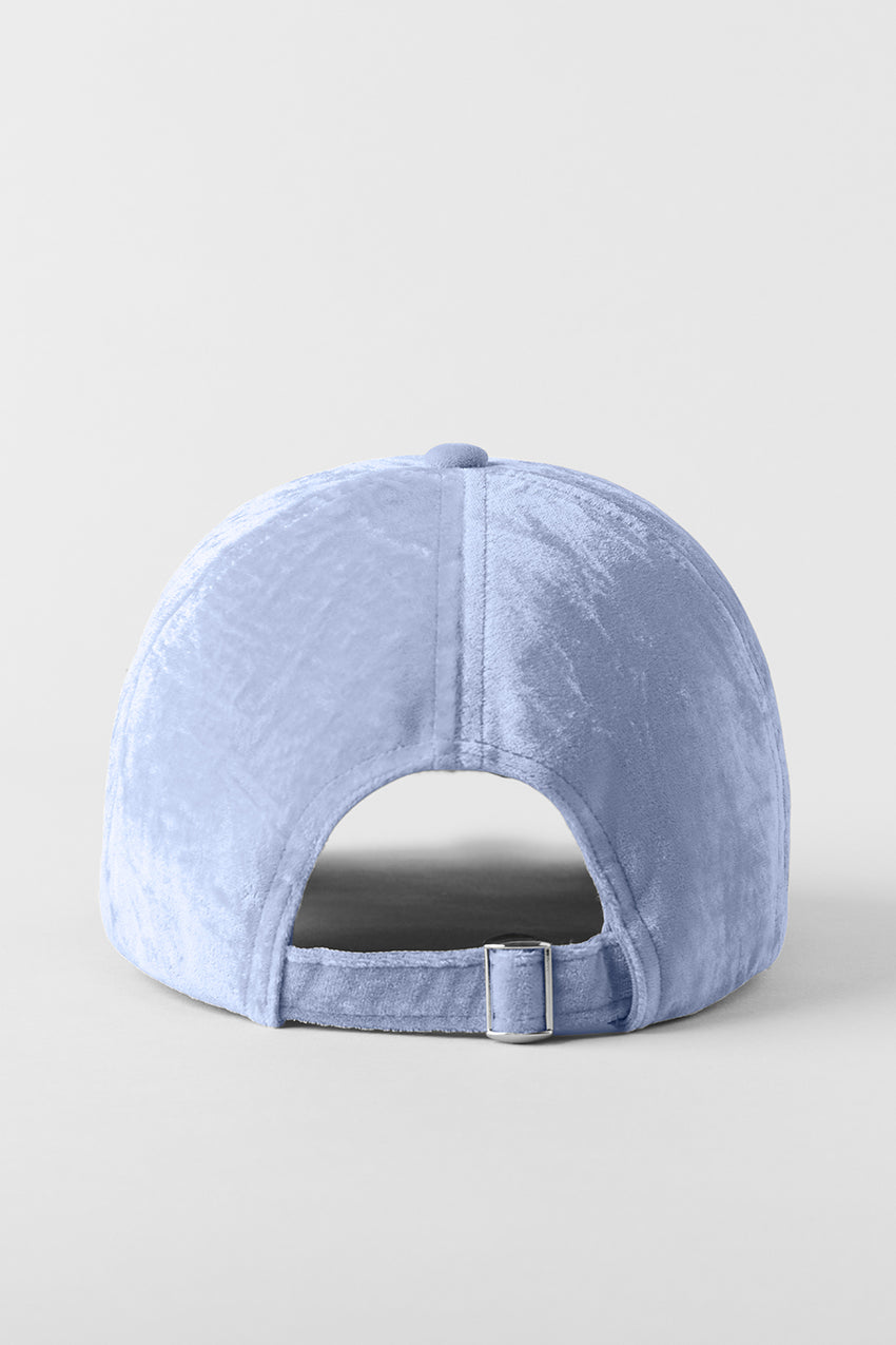 Velvet Off-Duty Cap - Black