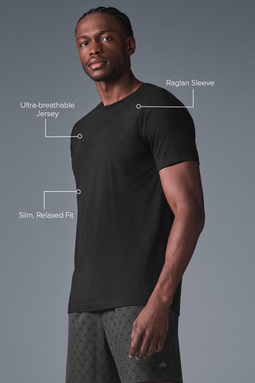 Triumph Raglan Tee - Black