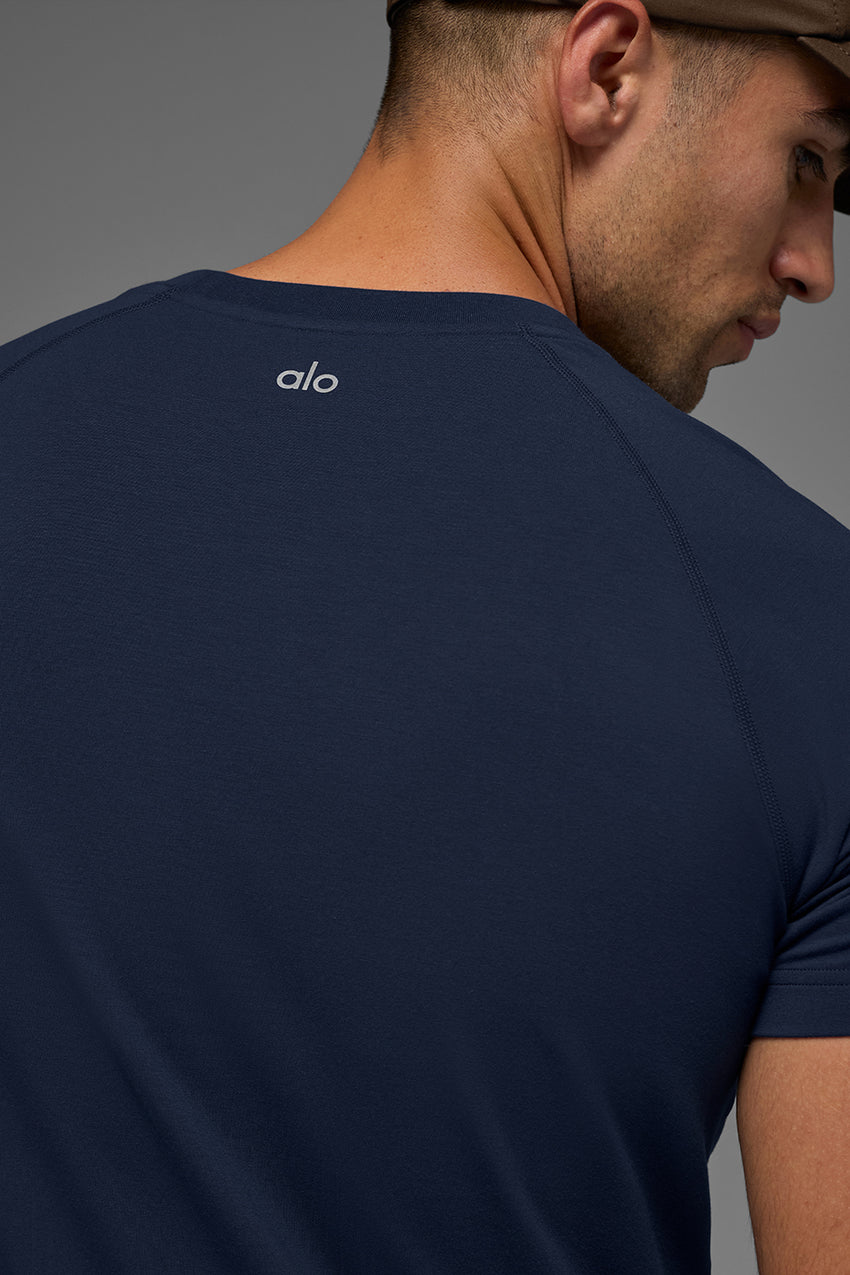 ALO Vapor Crewneck Short Sleeve - Black