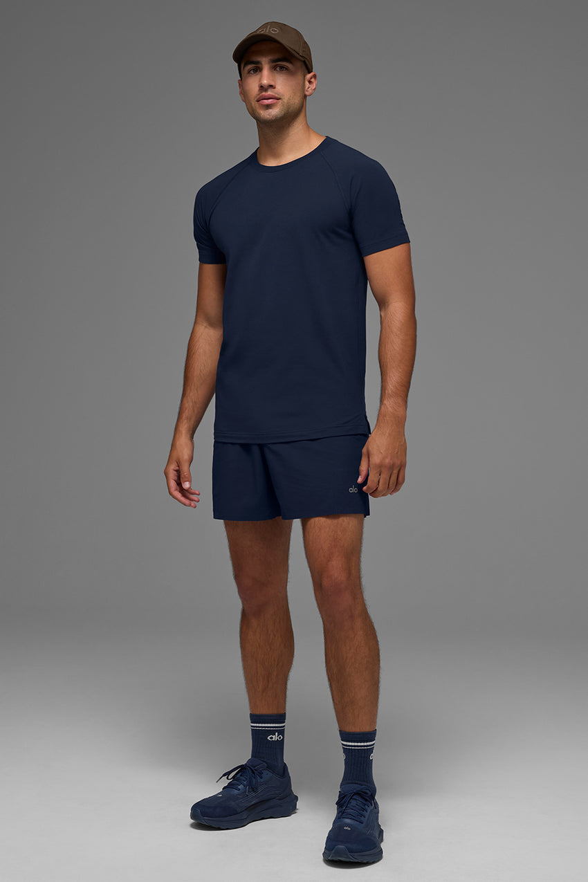ALO Vapor Crewneck Short Sleeve - Black