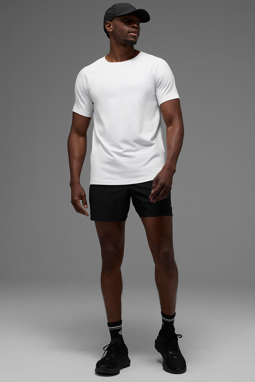 ALO Vapor Crewneck Short Sleeve - Black