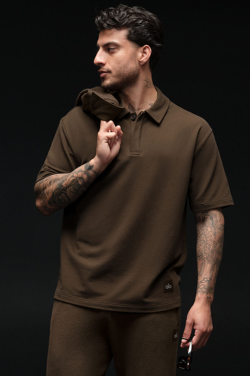 Double Take Short Sleeve Polo - Bone