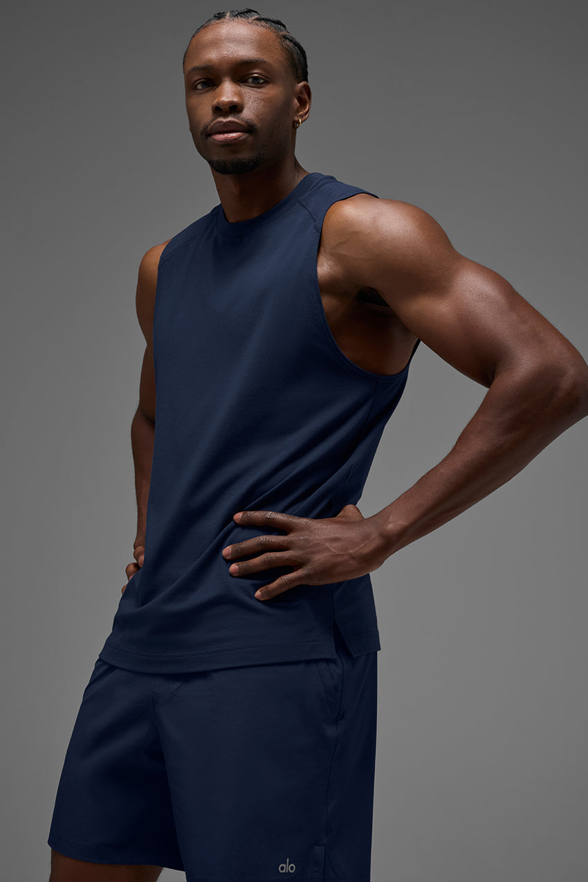 ALO Vapor Muscle Tank - Black