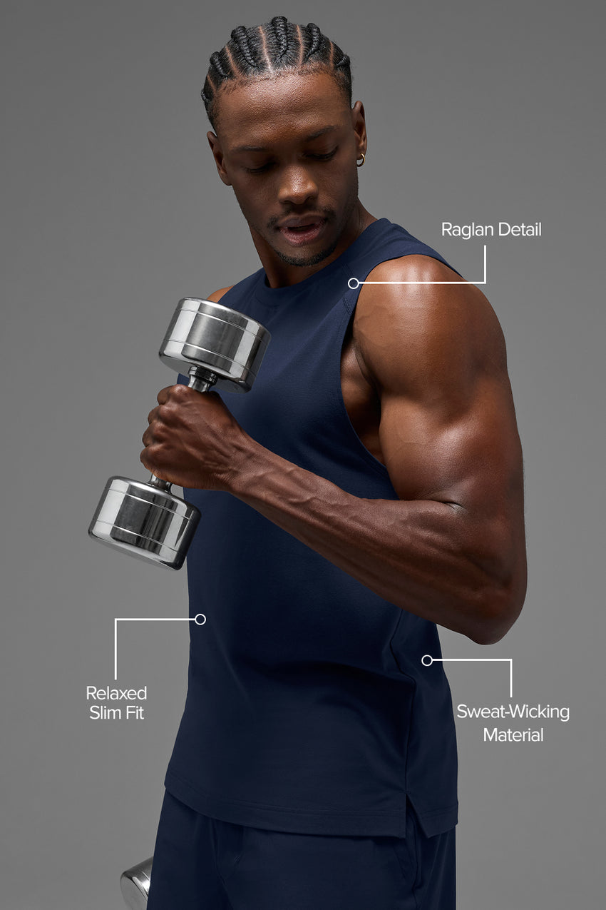 ALO Vapor Muscle Tank - Black