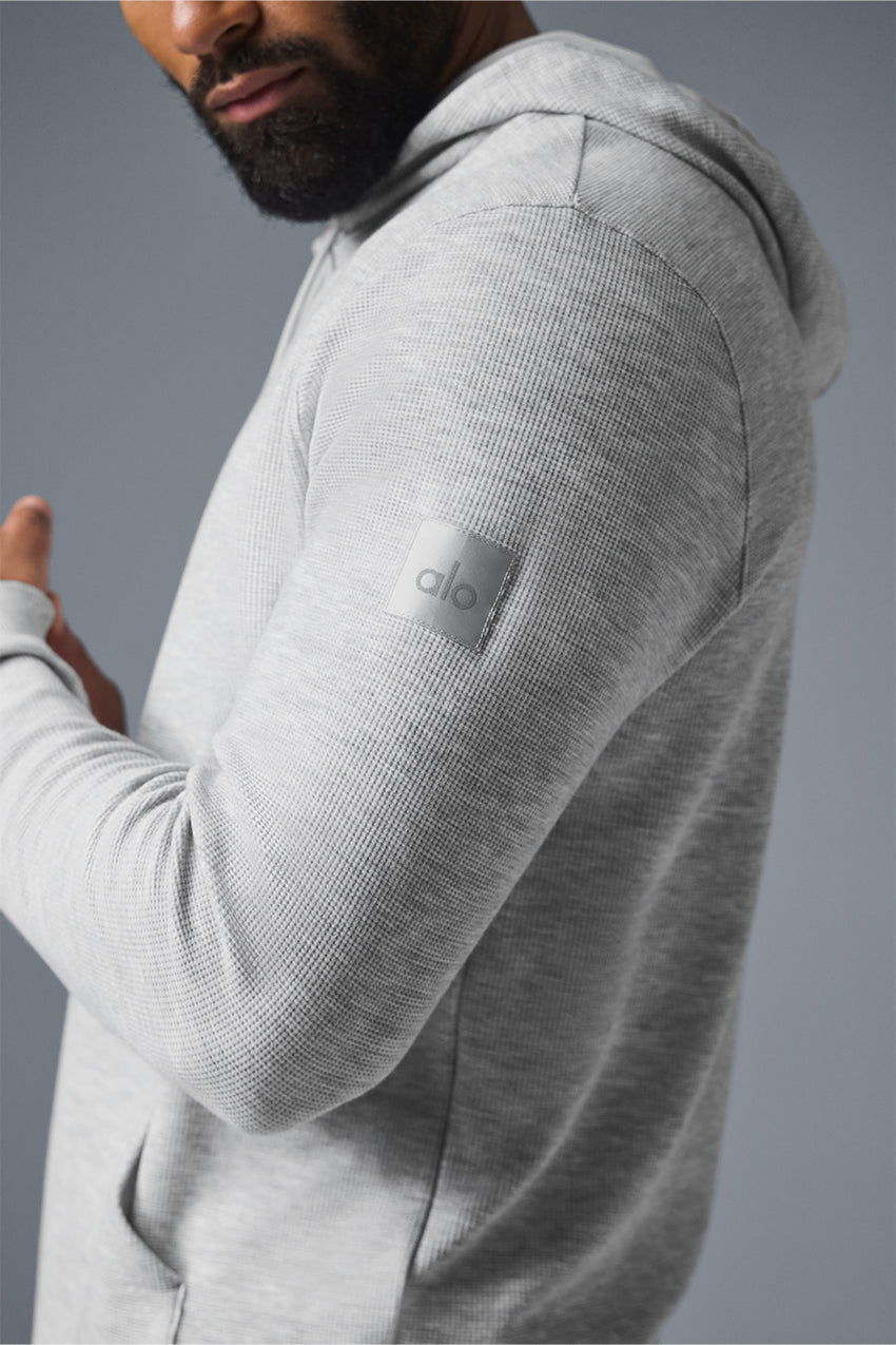 Micro Waffle Fast Break Hoodie - Black