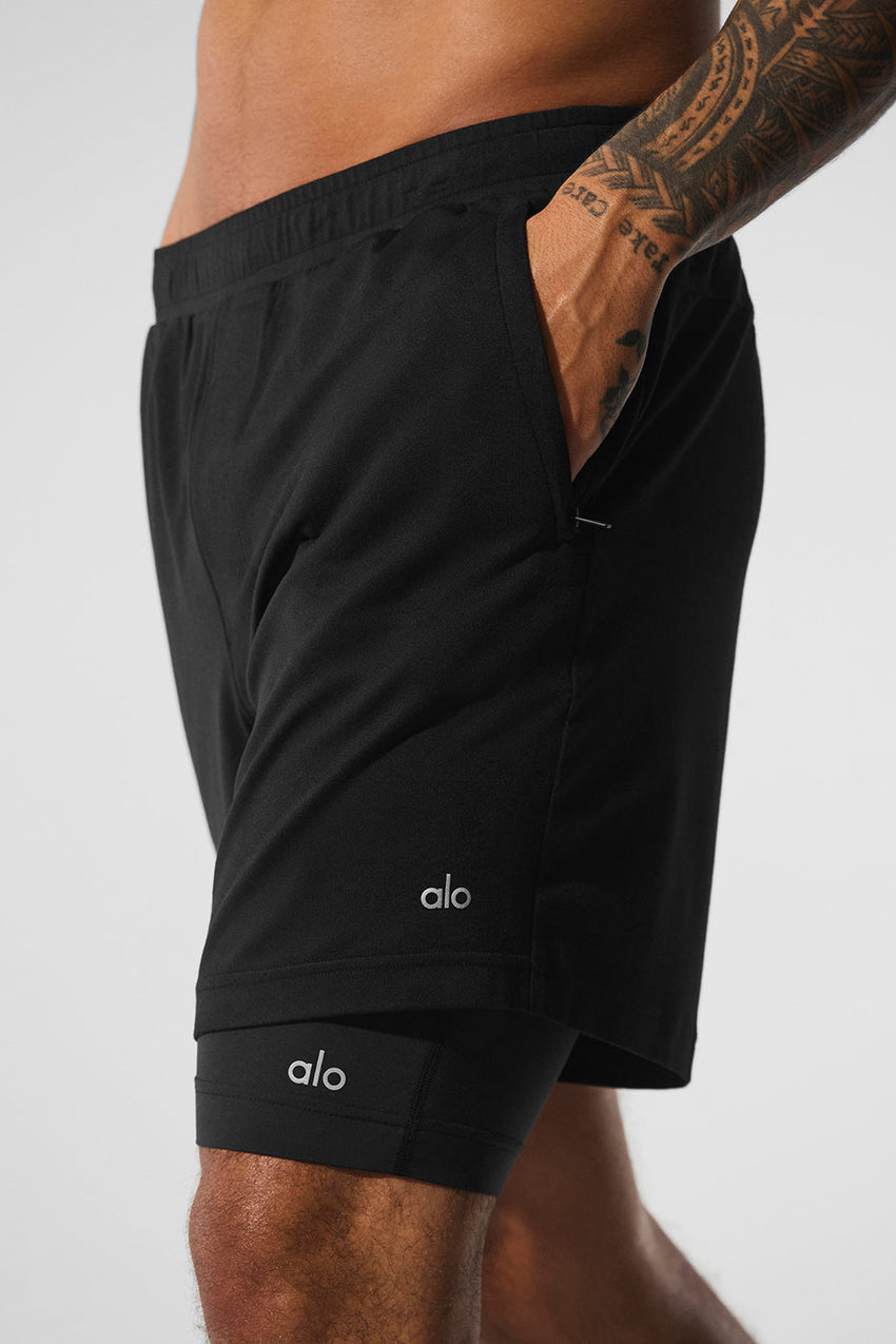 Conquer React 2-In-1 Performance Short - Anthracite/Black