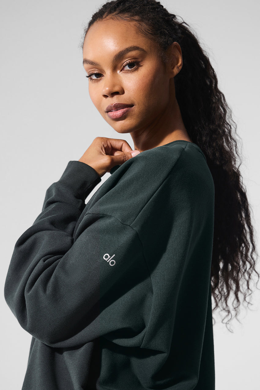 Chill Crew Neck Pullover - Black