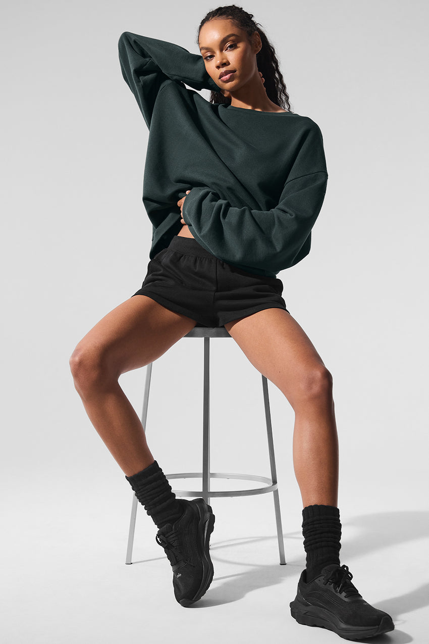 Chill Crew Neck Pullover - Black
