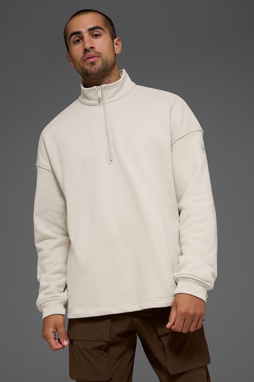 Renown Heavy Weight 1/4 Zip - Black