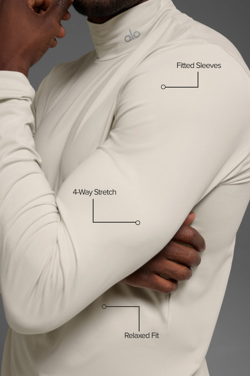 Conquer Reform Mock Neck Long Sleeve - White