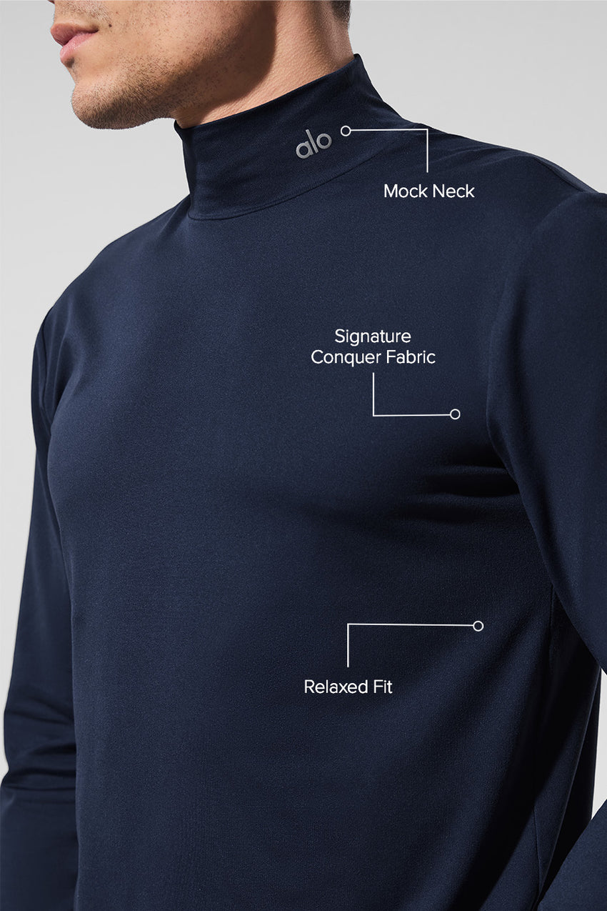 Conquer Reform Mock Neck Long Sleeve - White