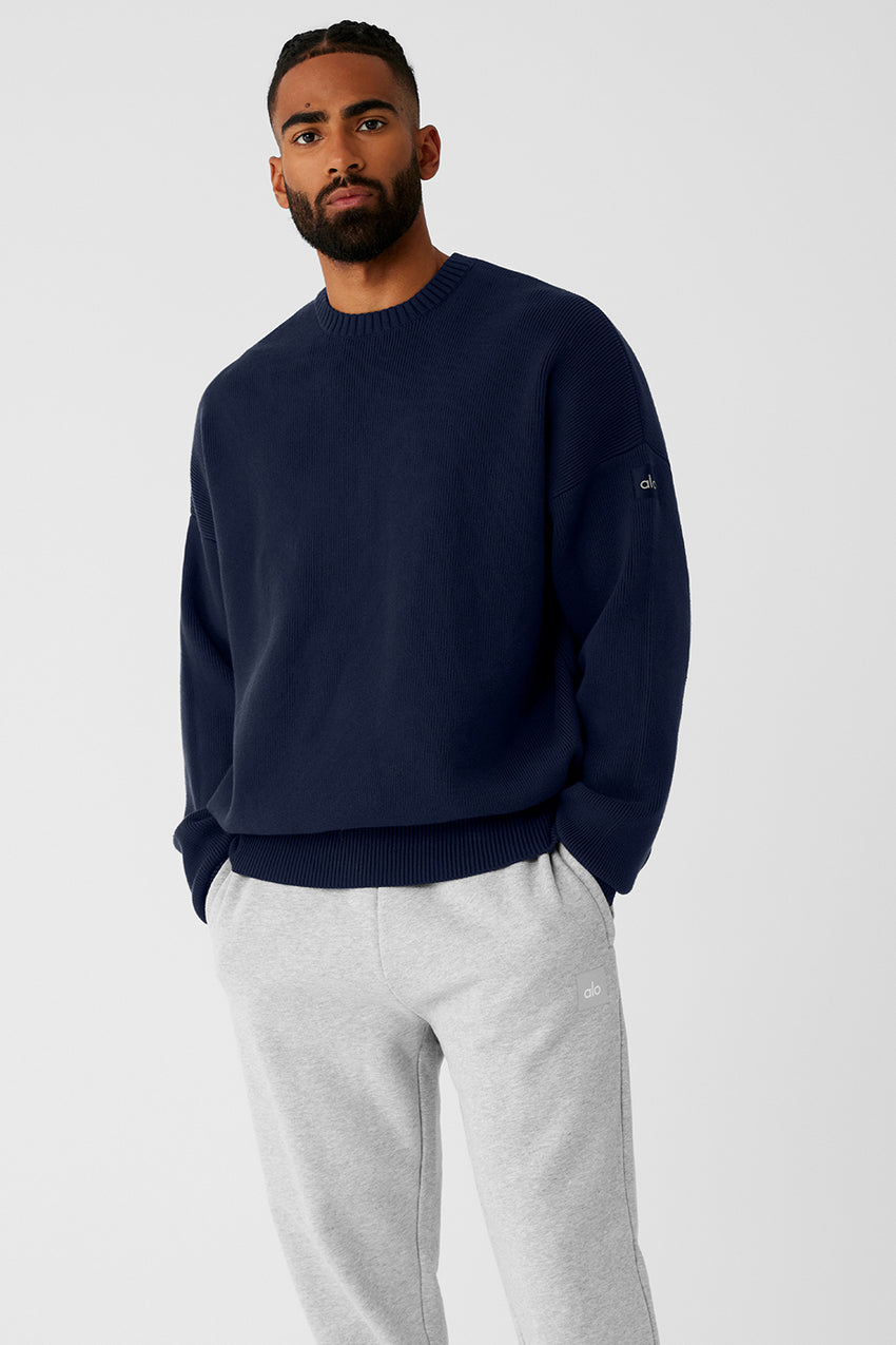 Scholar Crew Neck Sweater - Ivory